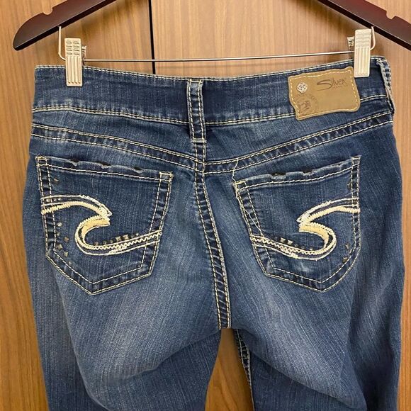 Silver Sudi Mid Slim Boot Jeans - Picture 6 of 9